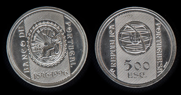 500 Escudos (150° anniversario della fondazione del Banco de Portugal)