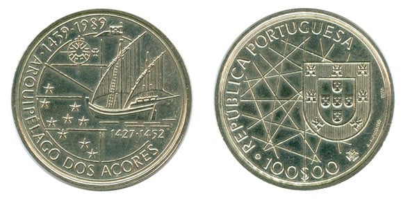 100 escudos (Scoperta delle Azzorre)