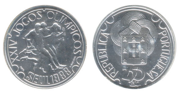 250 escudos (XXIV Giochi Olimpici - Seoul 1988)