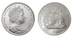 2 sterline (Centenario della concessione delle Lettere Patenti)