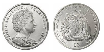 2 sterline (Centenario della concessione delle Lettere Patenti)