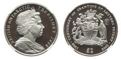 2 sterline (Centenario della concessione delle Lettere Patenti)