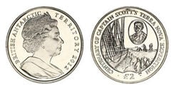 2 sterline (Centenario della spedizione di Scott a Terra Nova)