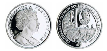 2 sterline (Centenario della spedizione di Scott a Terra Nova)