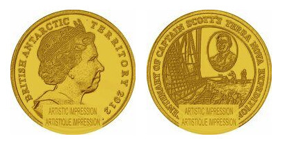 2 sterline (Centenario della spedizione di Scott a Terra Nova)