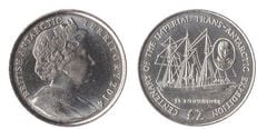 2 sterline (Centenario della Spedizione Imperiale Transantartica)