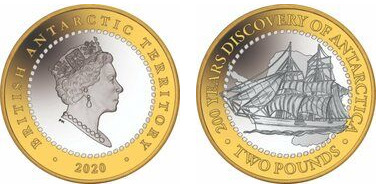 2 libbre (200° anniversario della scoperta dell'Antartide)