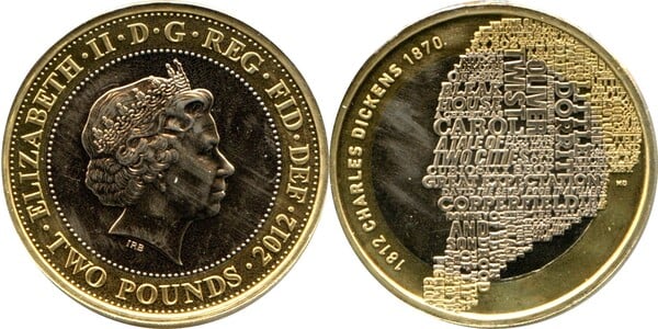 2 pounds (200° anniversario della nascita di Charles Dickens)