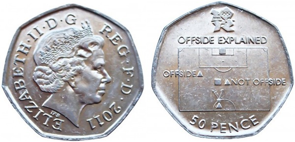 50 pence (Giochi Olimpici di Londra 2012 - Calcio)