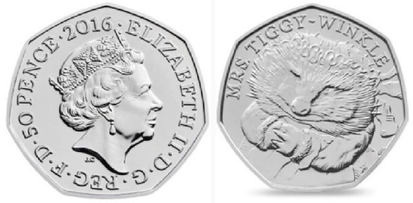 50 pence (Beatrix Potter - La signora Tiggy-Winkle)