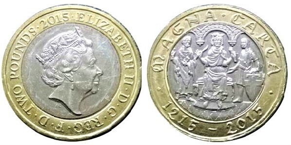 2 pounds (800° anniversario della Magna Carta)