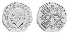 50 pence (Charles III - Vida y legado de Elizabeth II)