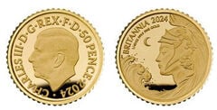 50 penny (1/40 oz di Britannia Gold)