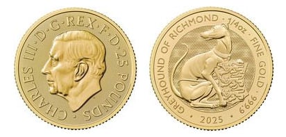 25 libbre (1/4 oz Richmond Greyhound)