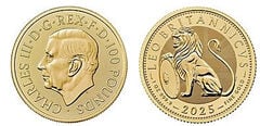 100 libbre (Leone britannico; 1 oz)