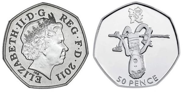 50 pence (Giochi Olimpici di Londra 2012-Atletica)