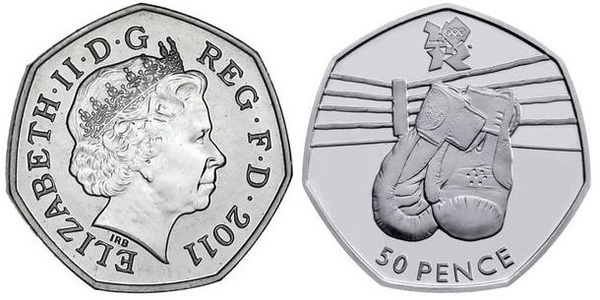 50 pence (Giochi Olimpici di Londra 2012 - Imballaggio)