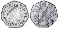 50 pence (JJ.OO. de Londres 2012-Voleibol)