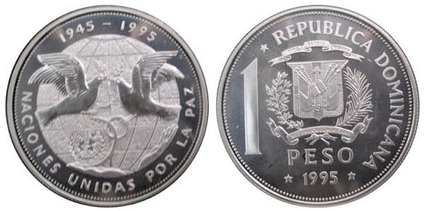 1 peso (50° anniversario delle Nazioni Unite)