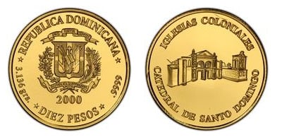 10 pesos (Catedral de Santo Domingo)