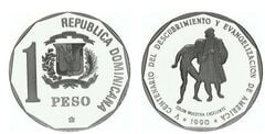 1 peso (presentazione di Colombo a un amerindiano)