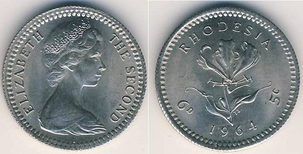 6 pence (5 centesimi)