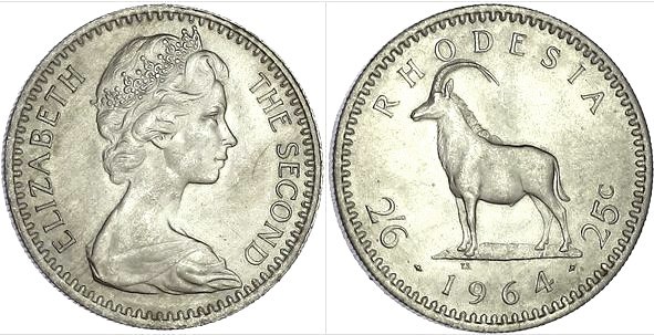 2½ shillings (25 centesimi)