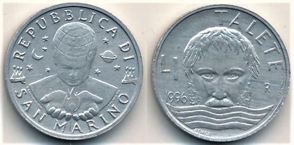 1 lira (Talete di Mileto)