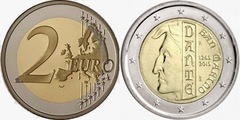 2 euro (750 Aniversario del Nacimiento de Dante Alighieri)