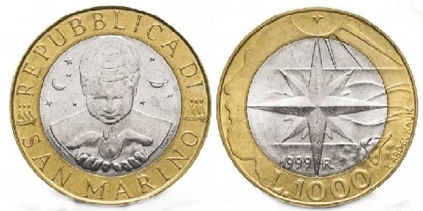 1.000 lire (Rosa dei Venti)