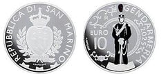 10 euro (Forze armate e di polizia sammarinesi: Gendarmeria)