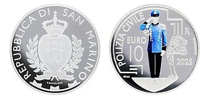 10 euro (Forze armate e di polizia sammarinesi: Polizia civile)