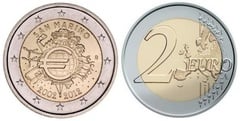 2 euro (10 Aniversario de la Circulación del Euro)