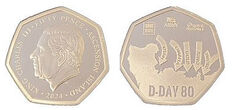 50 penny (80° anniversario del D-Day)
