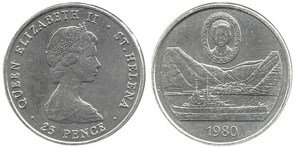 25 pence (80° anniversario della nascita della Regina Madre)