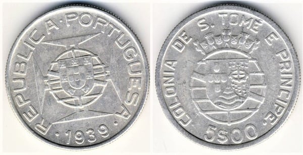 5 escudos