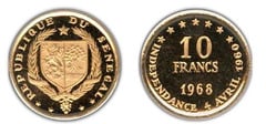 10 francs (8° Anniversario dell'Indipendenza)