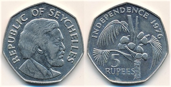 5 rupees (Independencia)