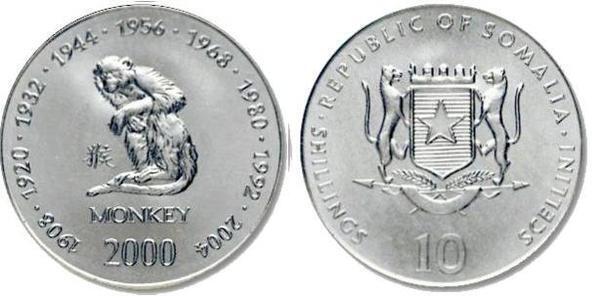 10 shillings (scimmia)