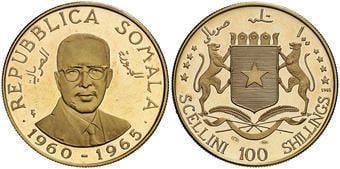 100 shillings (100 scellini)