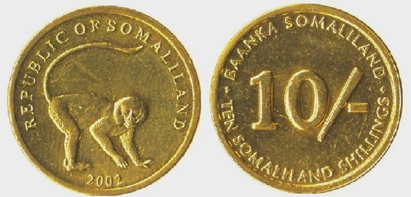 10 shillings (Scimmia)