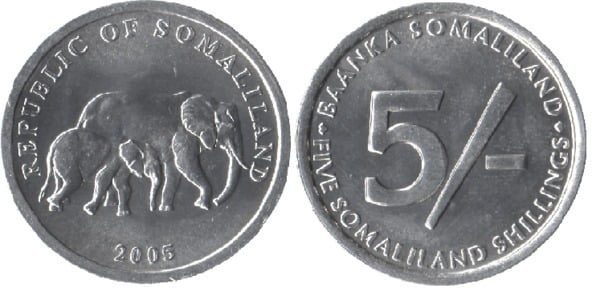 5 shillings (Elefanti)