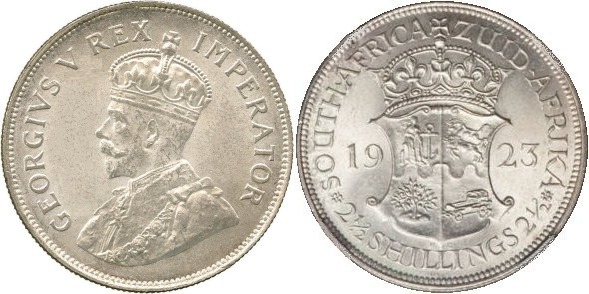 2 1/2 shillings (Giorgio V)