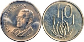 10 cents (Charles R. Swart - SUDAFRICA)