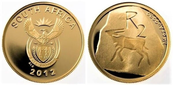 2 rand (Il patrimonio Khoisan - SUDAFRICA)