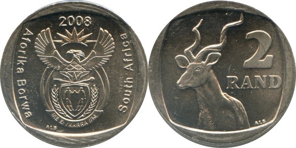 2 rand (Aforika Borwa - Sudafrica)