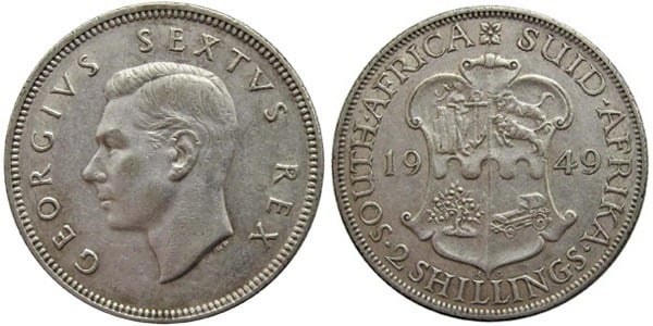 2 shillings (Giorgio VI)