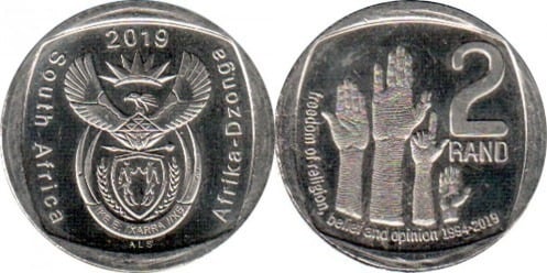 2 rand (25° anniversario della democrazia - Libertà di religione, di credo e di opinione)