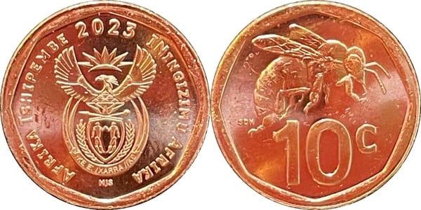 10 centesimi (AFRIKA TSHIPEMBE / ININGIZIMU AFRIKA)