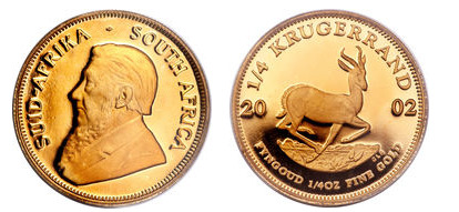 1/4 di grammo di krugerrand
